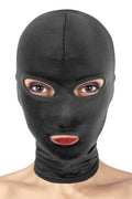 Fetish Tentation - Cappuccio con Apertura per Bocca e Occhi - Nero
