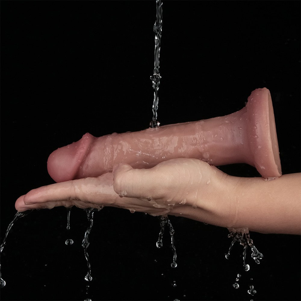 Dildo vibrante a doppia densità da 8''