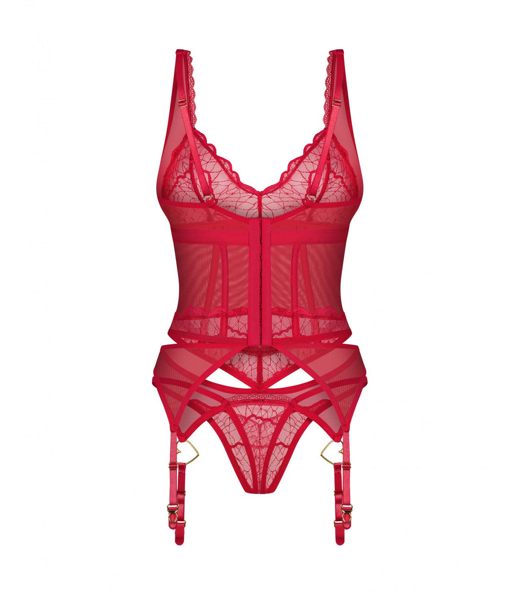 CORSETTO E PERIZOMA CUPIDE DESIR 2XL/3XL